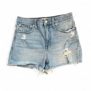 Madewell Classic High-Rise Distressed Denim Shorts